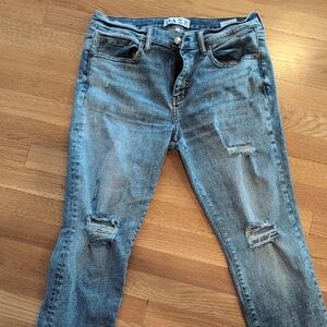 Daze Women's Blue Distressed Skinny Jeans